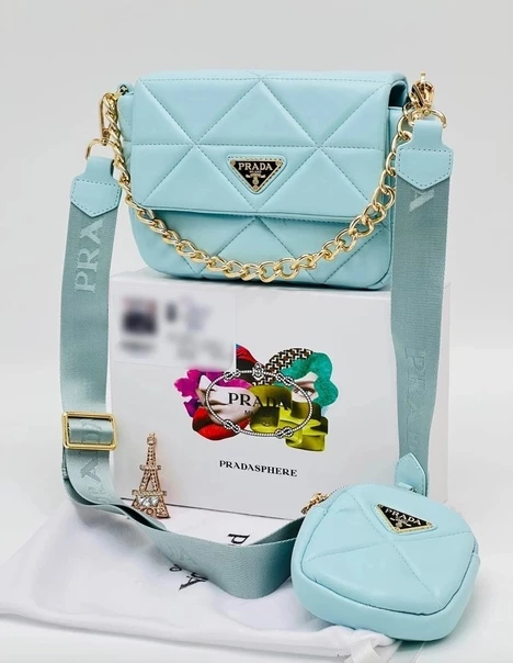 Сумка женская PRADA Натуральная кожа 22х16см
