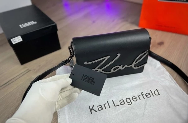 Сумка женская Karl lagerfeld Натуральная кожа высокое качество