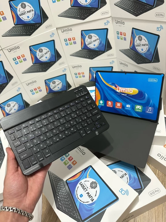 Планшет новый UMIIO A10 PRO с клавиатурой, 6/128gb, 2 sim карты, 10,1д