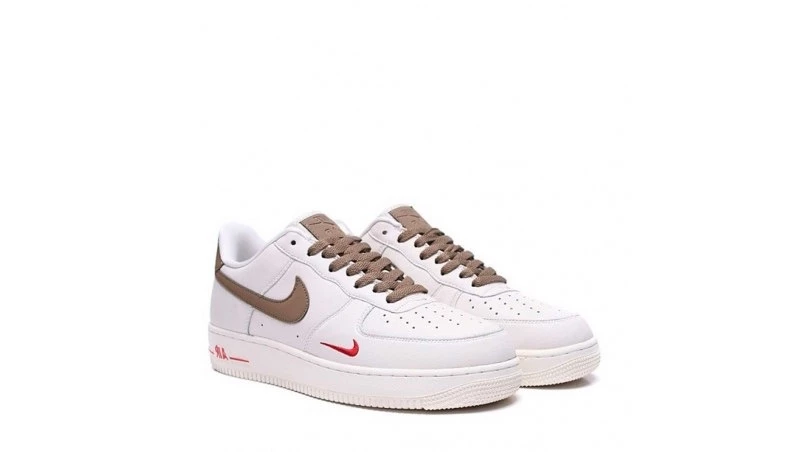 Кроссовки Air Force 1 Low White Brown. Luxe качество