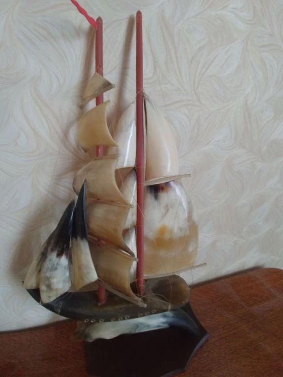 Парусник из рога быка .40 см, времен СССР