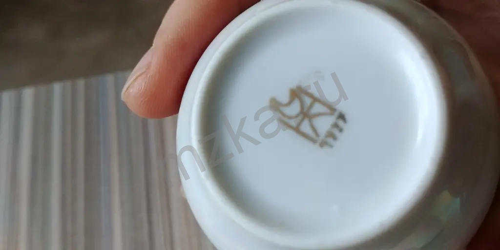 Кофейная пара фафор, винтаж, Мадонна (ГДР)