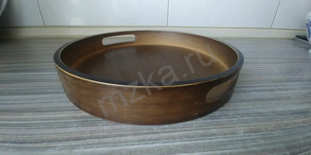 Поднос из натурального бамбука, с ручками