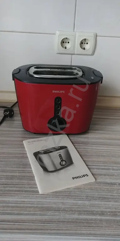 Тостер Philips HD2636. 2 сверхшироких отделения отделения для любых ломтиков, толстых или тонких.