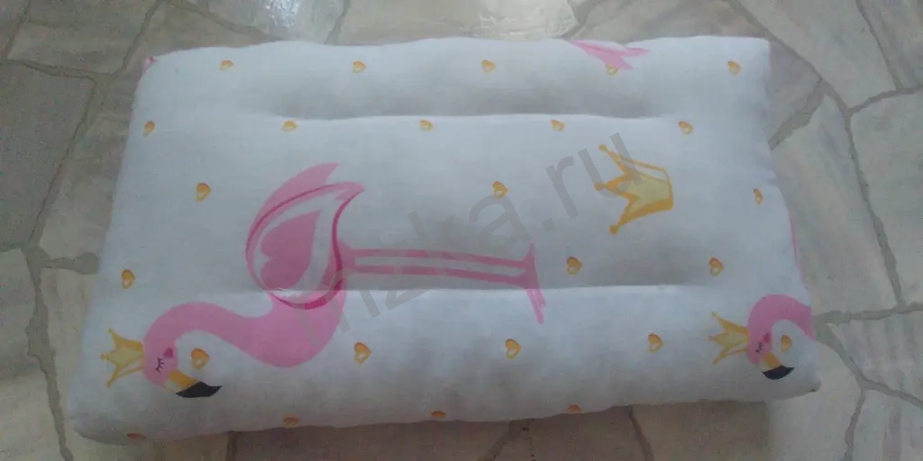 Подушка PINK детская, для сна, в дорогу, для массажа, 45х25. Качественная