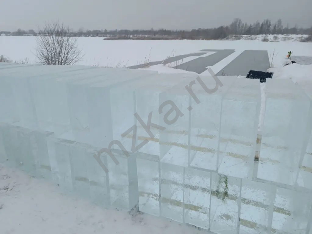 Лед,блоки льда для скульптур, лед строительный