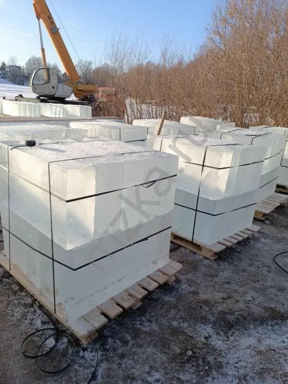 Лед,блоки льда для скульптур, лед строительный